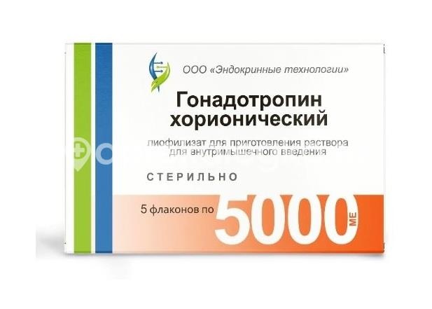 Изображение Гонадотропин хор 5000ед №5 лиоф. д/р-ра д/в/м фл. /фермент/ ГОНАДОТРОПИН ХОР 5000ЕД №5 ЛИОФ. Д/Р-РА Д/В/М ФЛ. /ФЕРМЕНТ/ ФЕРМЕНТ ООО