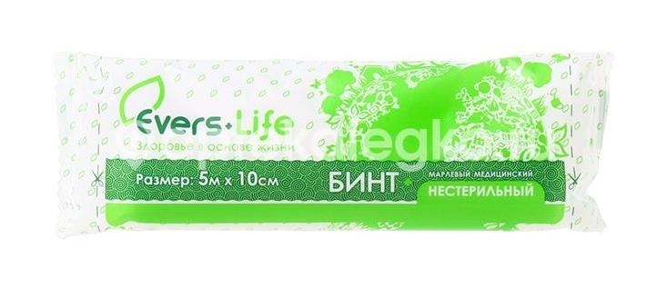 Бинт нестерильный 5мх10см и/у /эверс - фарм/ Бинт нестерильный 5мх10см и/у /эверс - фарм/ - 1