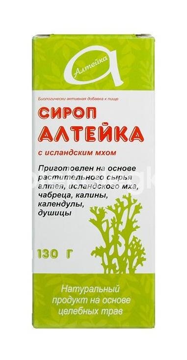 Алтейка сироп с исландским мхом 100 мл Алтейка сироп с исландским мхом 100 мл - 1