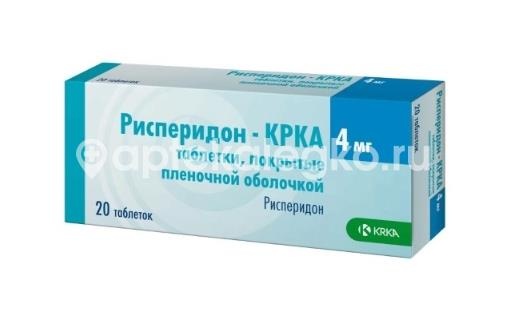 Изображение Рисперидон-крка 4мг. 20шт. таблетки покрытые пленочной оболочкой Рисперидон-крка 4мг. 20шт. таблетки покрытые пленочной оболочкой КРКА д.д. (KRKA )
