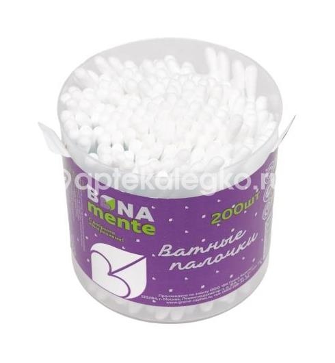 Bona mente! ватные палочки 200шт банка /бона менте/ Bona mente! ватные палочки 200шт банка /бона менте/ - 3