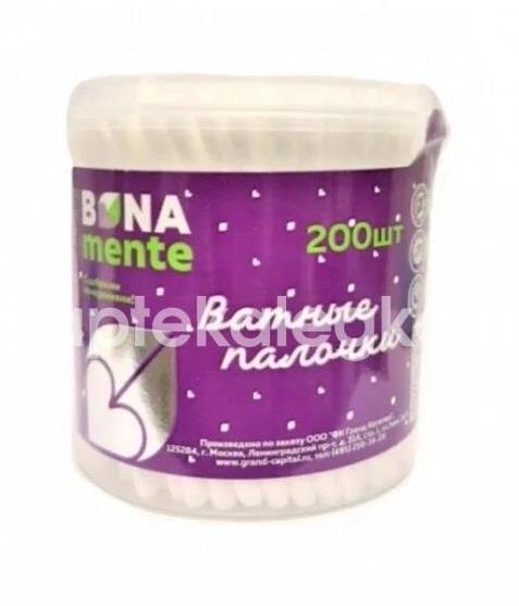 Изображение Bona mente! ватные палочки 200шт банка /бона менте/ Bona Mente! Ватные палочки 200шт банка /Бона менте/ Емельянъ Савостин ООО