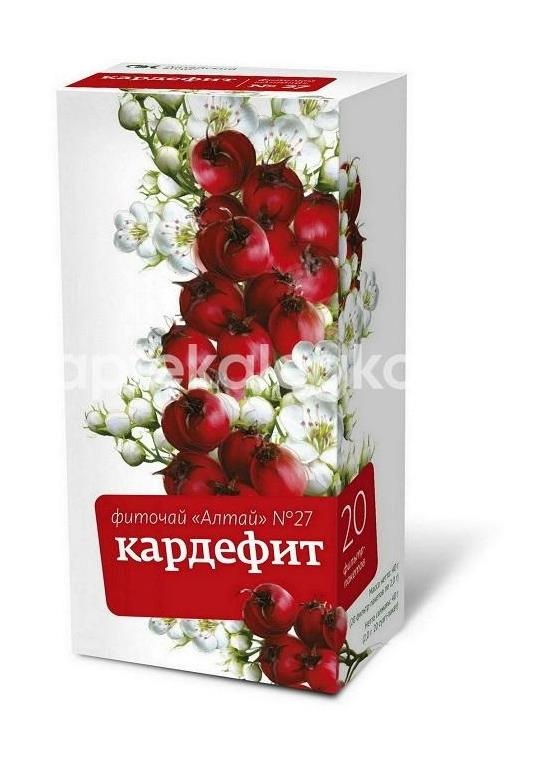 Алтай №27 кардефит 20шт. фиточай 2г. пакет Алтай №27 кардефит 20шт. фиточай 2г. пакет - 1