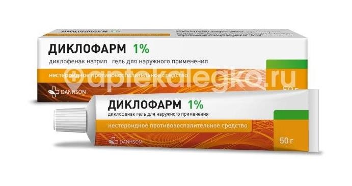 Диклофарм 1% гель для наружного применения 50г. Диклофарм 1% гель для наружного применения 50г. - 1