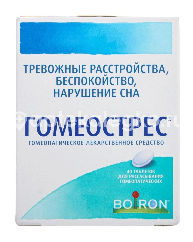 Гомеострес 40шт. таблетки для рассасывания Гомеострес 40шт. таблетки для рассасывания - 2