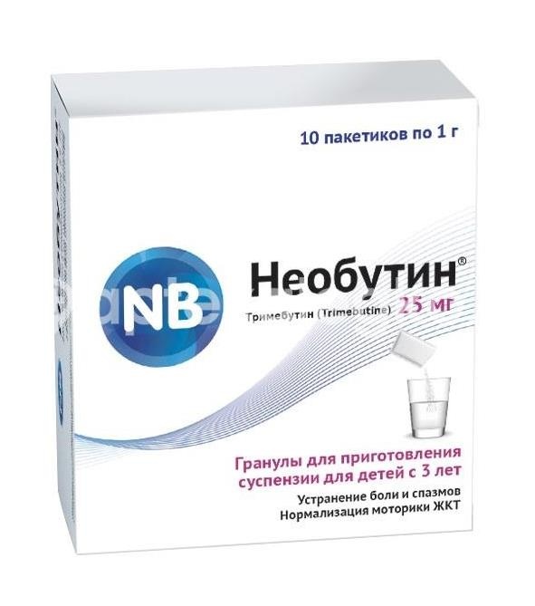 Изображение Необутин 25мг. 10шт. гранулы для внутреннего применения Необутин 25мг. 10шт. гранулы для внутреннего применения АЛИУМ ООО