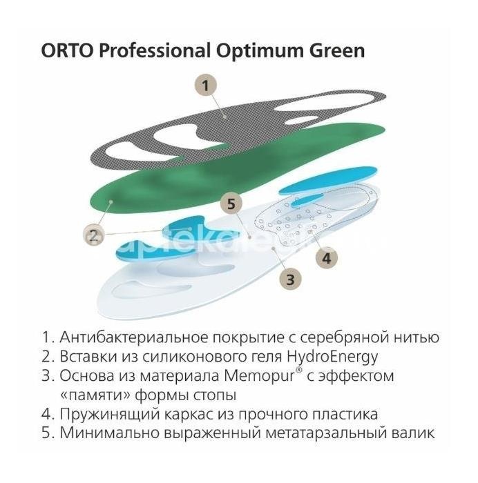Стельки орт. орто - оптимум грин р.47 Стельки орт. орто - оптимум грин р.47 - 2