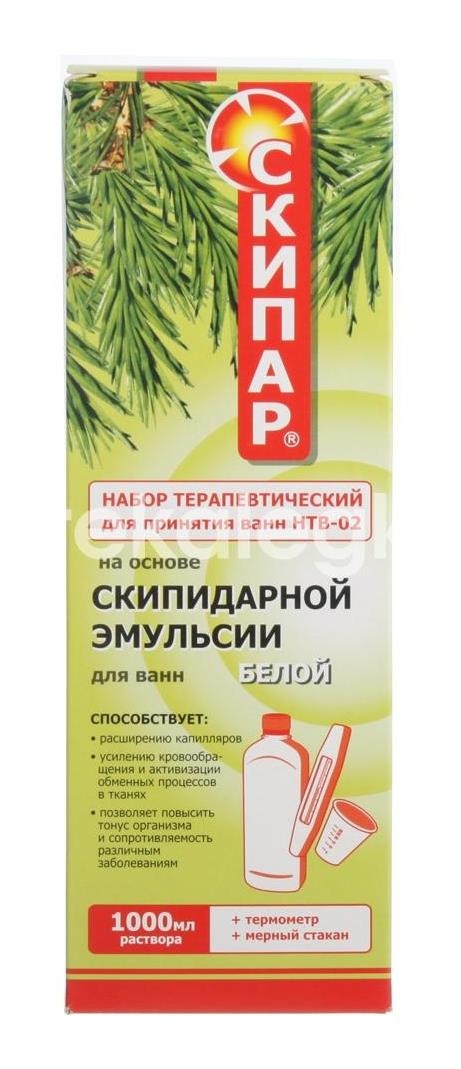 Скипар набор нтв - 02 терапевт. (раствор белая 1л. + термометр) Скипар набор нтв - 02 терапевт. (раствор белая 1л. + термометр) - 2