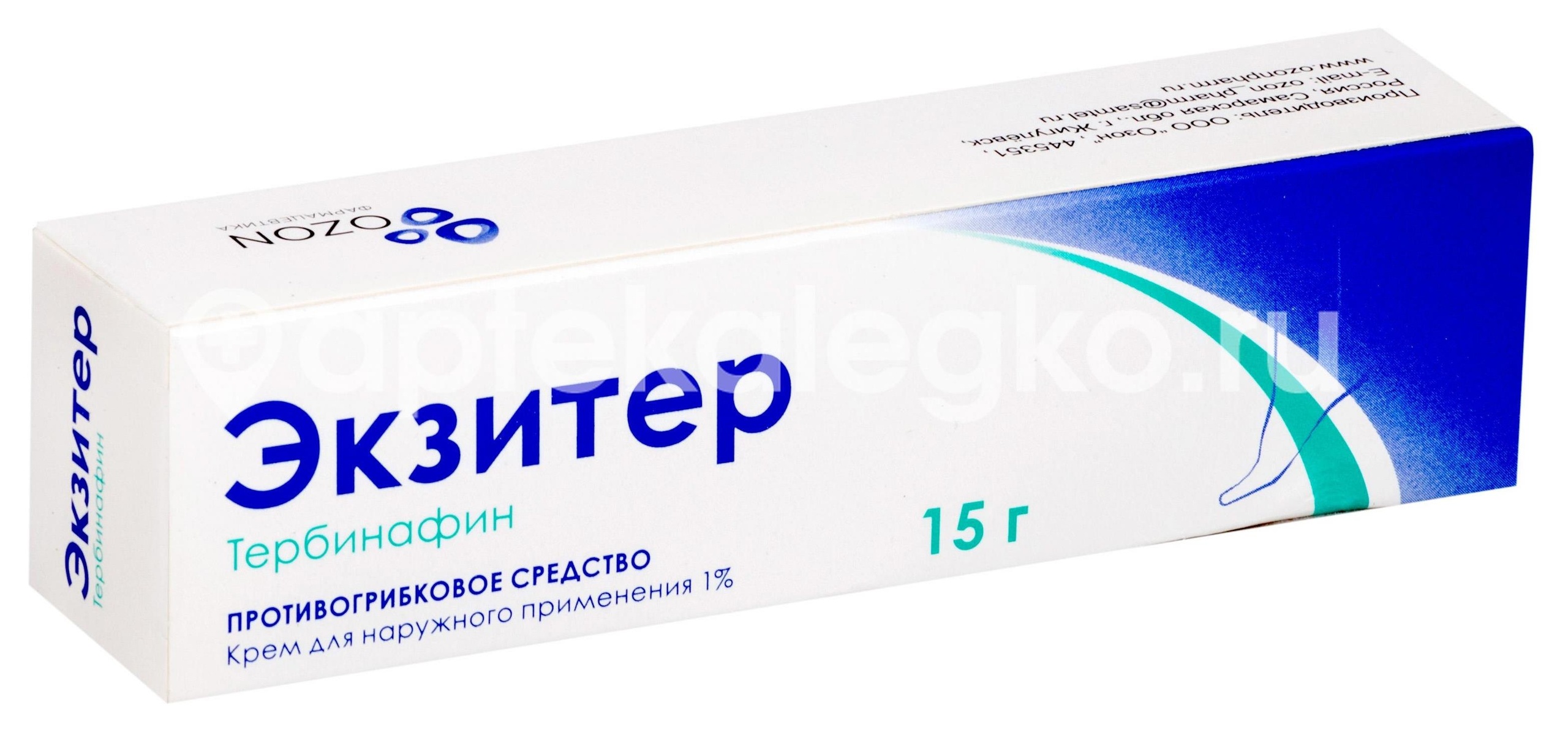 Изображение Экзитер 1% крем для наружного применения 15г. Экзитер 1% крем для наружного применения 15г. ОЗОН ООО