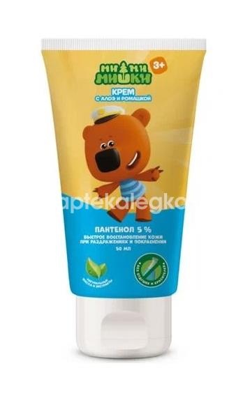 Ми-ми-мишки пантенол крем 5% детский с алоэ и ромашкой 50мл Ми-ми-мишки пантенол крем 5% детский с алоэ и ромашкой 50мл - 1