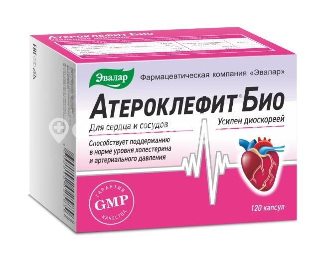 Атероклефит био 120шт. капсулы Атероклефит био 120шт. капсулы - 1