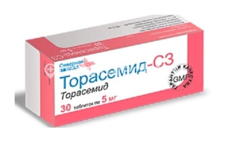 Изображение Торасемид сз 5мг. 30шт. таблетки Торасемид СЗ 5мг. 30шт. таблетки Северная Звезда