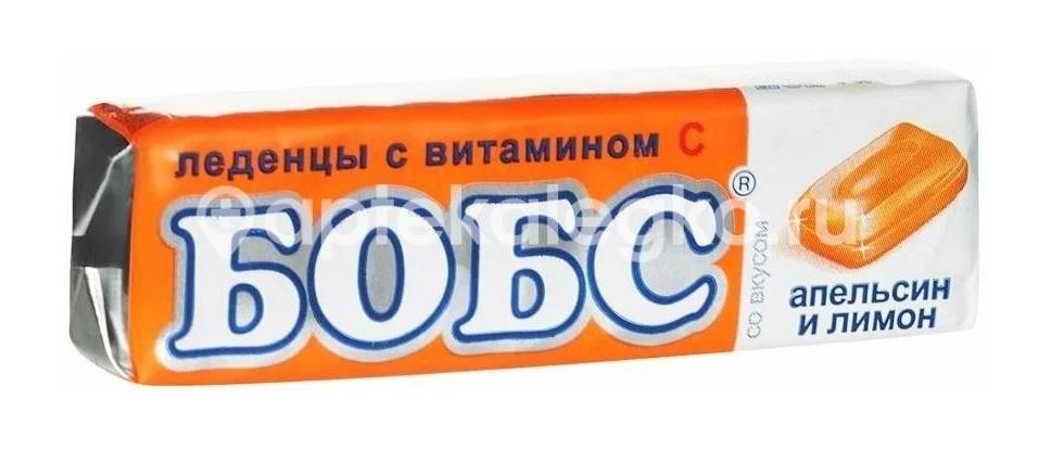 Бобс леденцы от кашля апельсин+лимон 35г.(№10)*** Бобс леденцы от кашля апельсин+лимон 35г.(№10)*** - 1