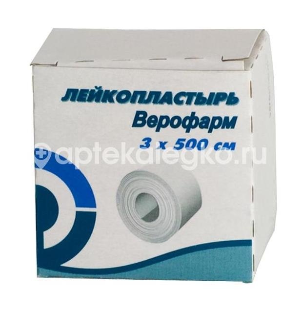 Лейкопластырь 3х500 катушка /верофарм/*** Лейкопластырь 3х500 катушка /верофарм/*** - 1