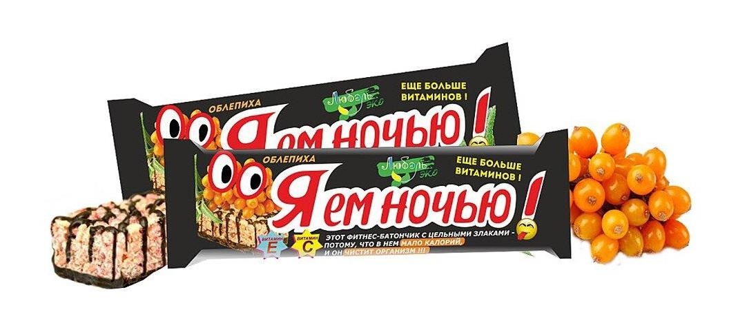 Любэль батончик я ем ночью облепиха 23г. Любэль батончик я ем ночью облепиха 23г. - 1