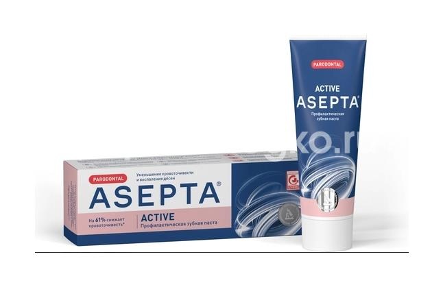 Изображение Асепта зубная паста актив 75 мл АСЕПТА ЗУБНАЯ ПАСТА АКТИВ 75 МЛ ВЕРТЕКС