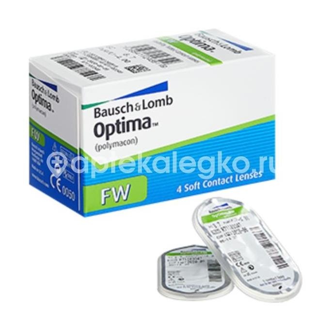 Изображение Контактные линзы optima 8,7 -2,25 4шт. Контактные линзы Optima 8,7 -2,25 4шт. BAUSCH & LOMB ( БАУШ ЭНД ЛОМБ)