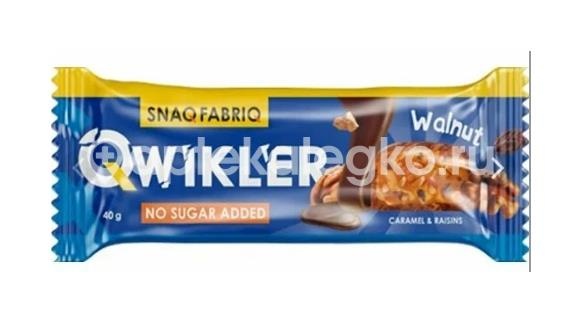 Снэк фабрик батончик глазированный грецкий орех с изюмом и карамелью 40г [snaq fabriq Снэк фабрик батончик глазированный грецкий орех с изюмом и карамелью 40г [snaq fabriq - 1