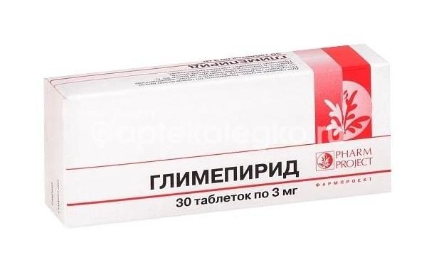 Глимепирид 2мг. 30шт. таблетки Глимепирид 2мг. 30шт. таблетки - 1