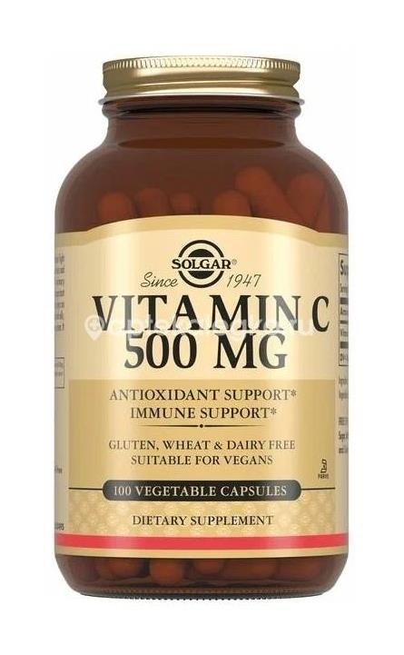Изображение Солгар витамин с 500 мг 100 шт капсулы СОЛГАР ВИТАМИН С 500 МГ 100 ШТ КАПСУЛЫ SOLGAR VITAMIN AND HERB
