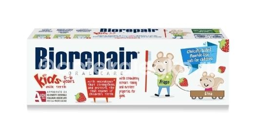 Изображение Биорепаир зубная паста джуниор для детей 0-6 лет земляника 50мл БИОРЕПАИР ЗУБНАЯ ПАСТА ДЖУНИОР ДЛЯ ДЕТЕЙ 0-6 ЛЕТ ЗЕМЛЯНИКА 50МЛ COSWELL