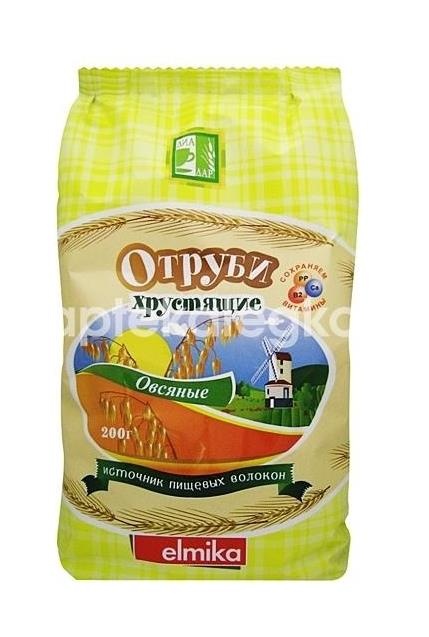 Эльмика отруби хрустящие овсяные 200г. Эльмика отруби хрустящие овсяные 200г. - 1