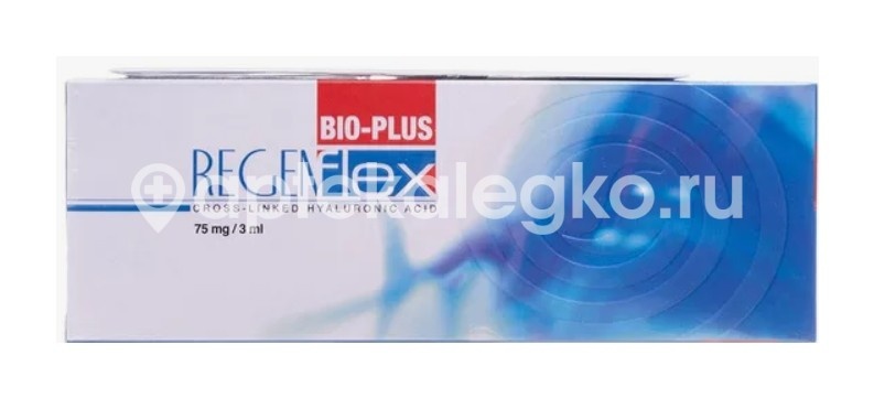 Regenflex bio-plus протез синовиальной жидкости 75мг/3 мл 3мл 1 шт. шприц Regenflex bio-plus протез синовиальной жидкости 75мг/3 мл 3мл 1 шт. шприц - 2