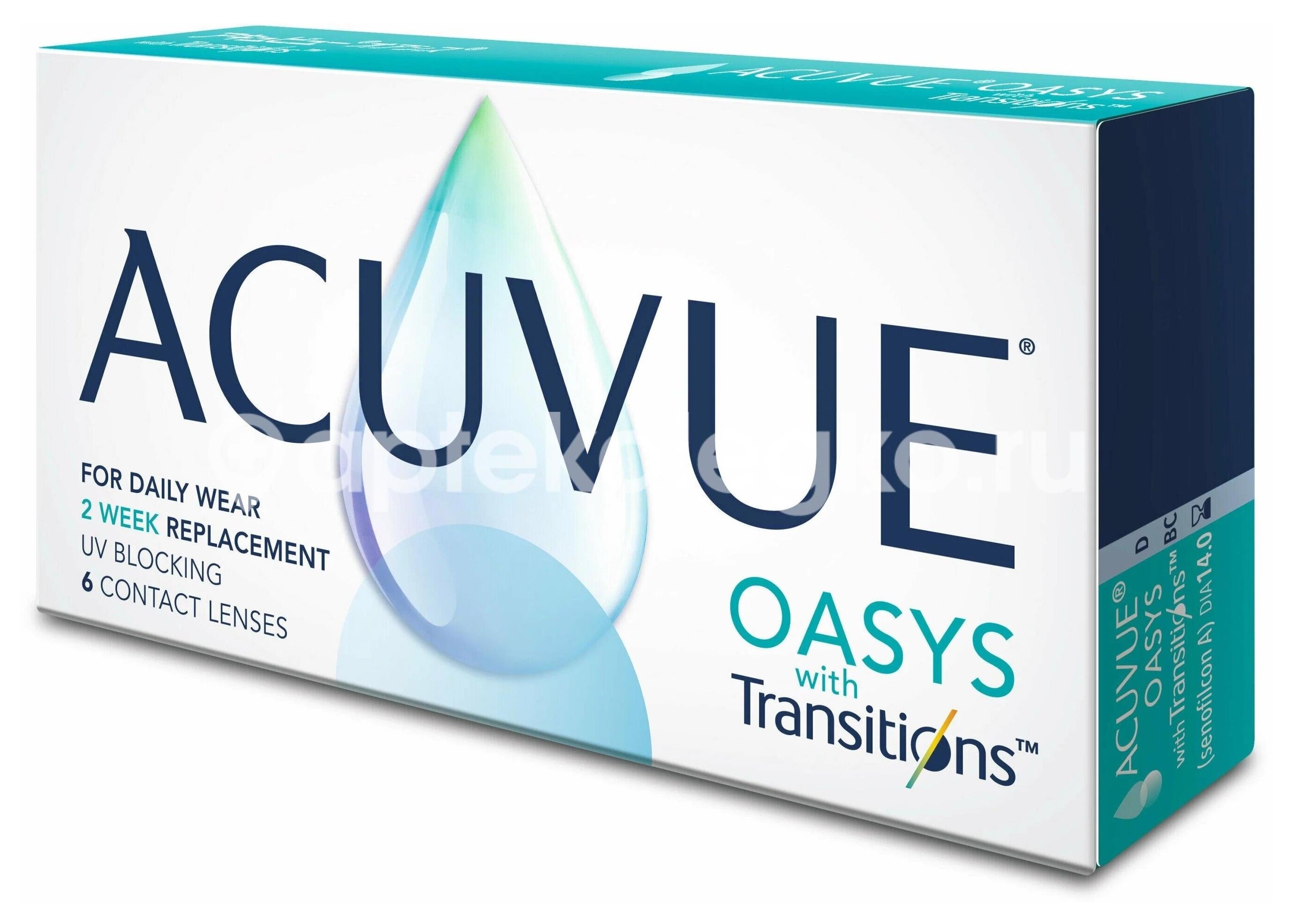 Контактные линзы acuvue oasys with transitions двухнедельные -4,00 6шт. Контактные линзы acuvue oasys with transitions двухнедельные -4,00 6шт. - 1