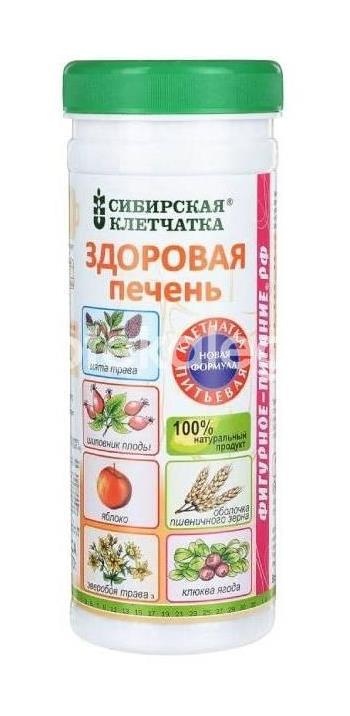 Изображение Сибирская клетчатка здоровая печень 170г. СИБИРСКАЯ КЛЕТЧАТКА ЗДОРОВАЯ ПЕЧЕНЬ 170Г. ЧП Черникова Г.В.