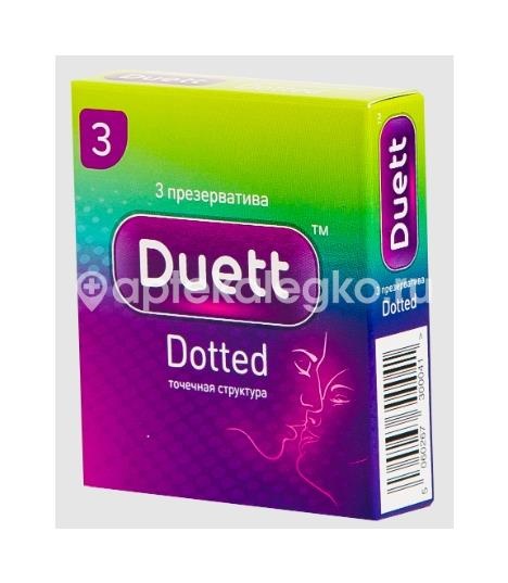 Duett dotted презервативы с точечной структурой 3 шт. Duett dotted презервативы с точечной структурой 3 шт. - 4