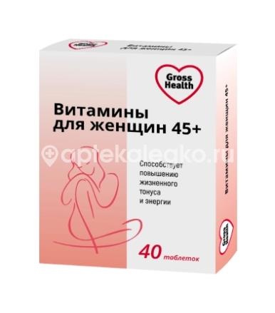 Gross health витамины для женщин 45+ 40шт таблетки Gross health витамины для женщин 45+ 40шт таблетки - 1