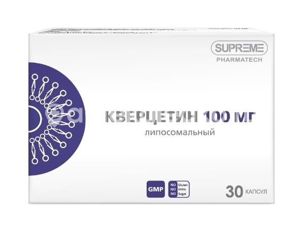 Изображение Липосомальный кверцетин 30шт. капсулы ЛИПОСОМАЛЬНЫЙ КВЕРЦЕТИН 30ШТ. КАПСУЛЫ SUPREME PHARMATECH CO. LTD/ВИТАМЕР ООО