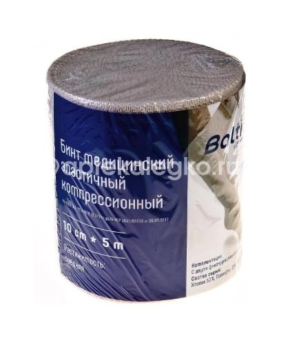 Изображение Балтик медикал бинт эластичный средней растяжимости 10см х 5м Балтик Медикал бинт эластичный средней растяжимости 10см х 5м АЛЬМЕД