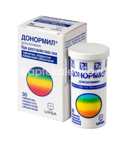 Донормил 15мг. 30шт. таблетки покрытые пленочной оболочкой Донормил 15мг. 30шт. таблетки покрытые пленочной оболочкой - 2