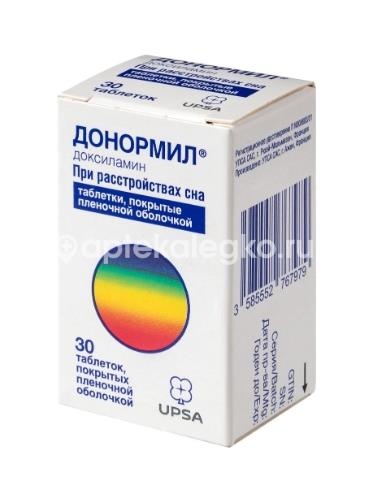 Донормил 15мг. 30шт. таблетки покрытые пленочной оболочкой Донормил 15мг. 30шт. таблетки покрытые пленочной оболочкой - 4