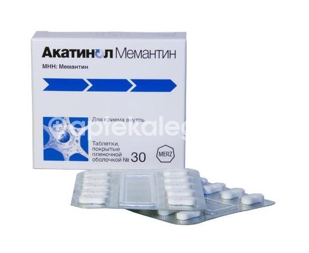 Акатинол мемантин 10мг. 30шт. таблетки покрытые пленочной оболочкой Акатинол мемантин 10мг. 30шт. таблетки покрытые пленочной оболочкой - 2